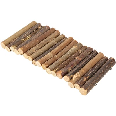 Pont en bois pliable pour hamster, maison, échelle, jouet à mâcher pour reptiles, souris, rongeurs, petits animaux M