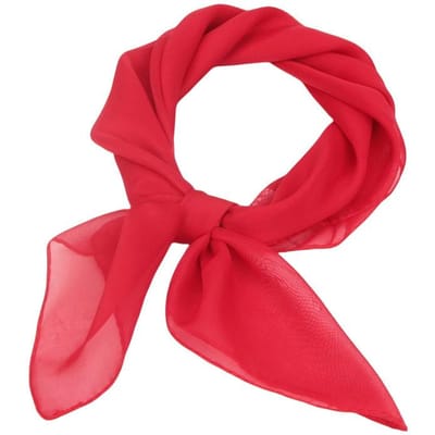 Zomer Mode Chiffon Effen Kleur Sjaal Dames Hoofd Hals Vierkante Sjaal Vrouwelijke Haarbanden Bands Halsdoek Sjaals rood