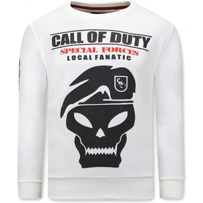 Heren Sweater met Print - Call Of Duty - Beige