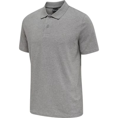 Polo Shirt Korte Mouw hummel Polo Red Classic gris chiné