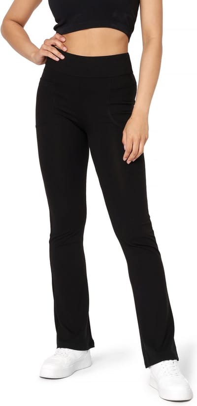 Bellivalini Dames Yogabroek - Sport - Vrijetijdsbroek - Lang - Viscose - Sportbroek - BLV-BLV50-282-YPF - Zwart - XS