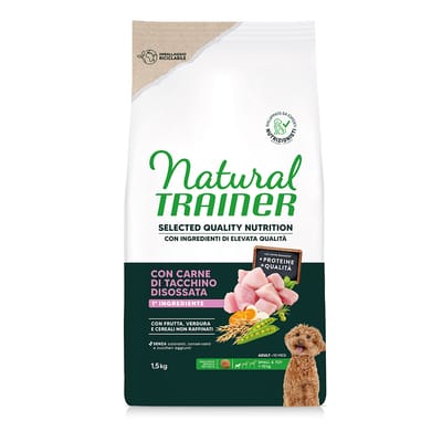 Natural Trainer Selected Quality Nutrition Adult Small & Toy Kalkoen - Dubbelpak: 2 x 1,5 kg