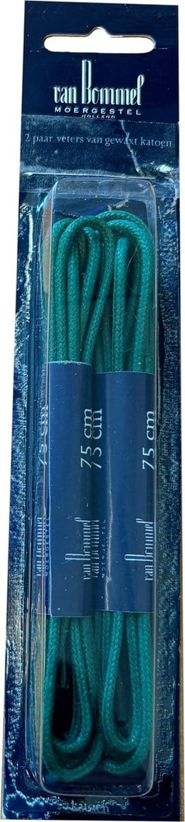 Originele Van Bommel veters Groen 75cm - Rond - 2 paar