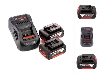 Bosch startset 18 V met 2x GBA 18 V 5,0 Ah Li-Ion accu + GAL 1880 snellader