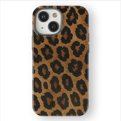 DripCase Luipaard Hoesje geschikt voor iPhone 13 Mini | Backcover met Mag | Hoesje met Dierenprint geschikt voor iPhone 13 Mini Leopard Dark
