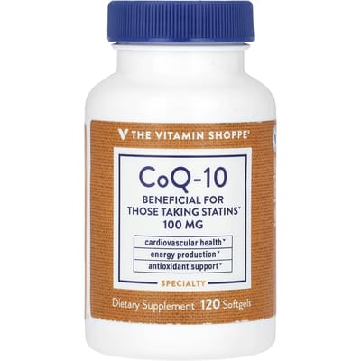 The Vitamin Shoppe, CoQ-10, 100mg, 120 capsules molles