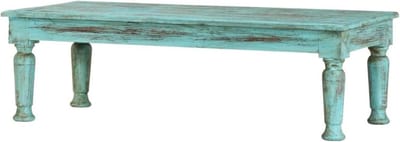 Salontafel Hout - Bijzettafel Oud - Woonkamer Inrichting - Handgemaakt Uniek Stuk - 110x50x34 cm - Origineel