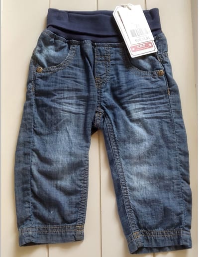 Feetje - baby jongens jeans (Elastisch board) - Denim/Blue - maat 74
