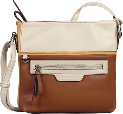 TOM TAILOR Schoudertas Jule Crossbody Bag Mixed Cognac Bruine