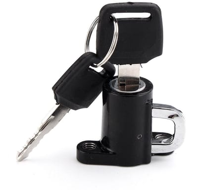 Helm Slot Kit - Universele Beveiliging - Helm Beveiligen - Lichtgewicht Aluminium - 42x34mm - Zwart