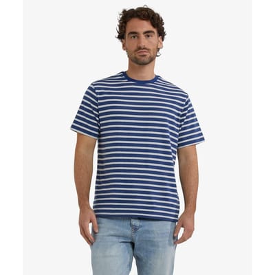 McGregor Strips T-Shirt - Worker Blue - maat S