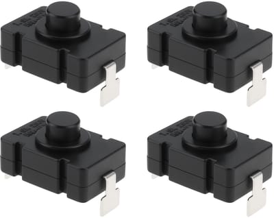 Allecto - Micro Drukknop Schakelaar - 40x latching - voor modelbouw en DIY projecten - 1.5A 250V - ideaal voor elektrische toepassingen - compact f...