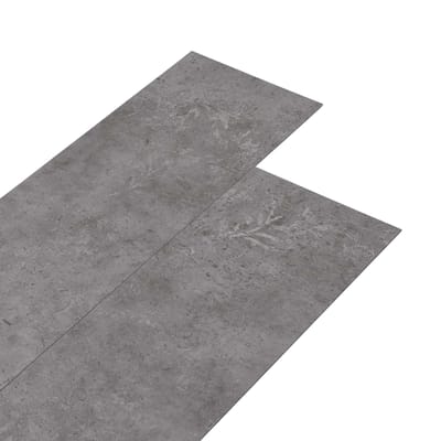 vidaXL - Zelfklevende - PVC - Vloerplanken - Betongrijs - 30,5 - x - 61 - cm - 28 - st - PVC