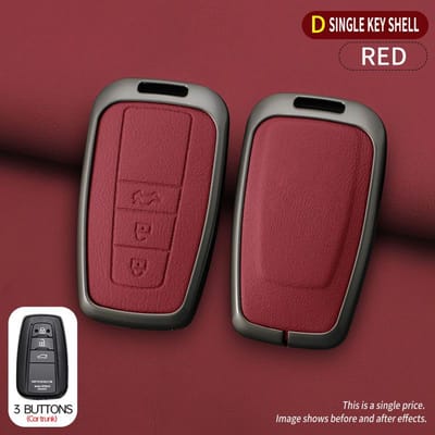 Étui Clé de Voiture Pour Toyota Prius Camry Corolla C-Hr Chr Rav4 Prado Izoa Levin Avalon    Couvercle Coque en Zinc black