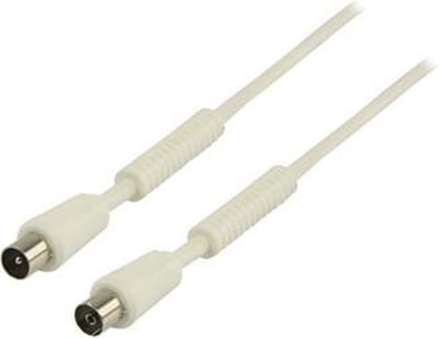 100 dB Coaxkabel Coax Male (IEC) - Coax Female (IEC) 2.00 m Wit