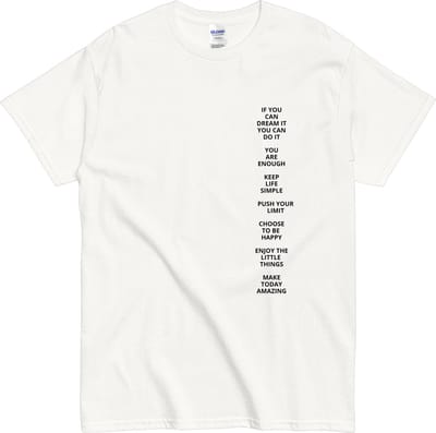 Lifestyle T Shirt - Choose to Be Happy - Origineel Cadeau Idee - Dames Heren - Wit - S