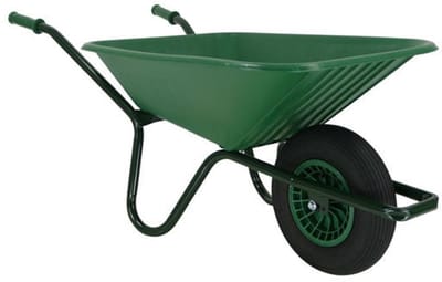 Fort Tuinkruiwagen 515-90 met kunststof bak 90 liter en 2Ply wiel Groen