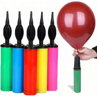 1 pièce/ensemble Gonfleur de ballons, Pompe à main, Pompe à pied portable, Souffleur à air pour ballons, Convient pour fête d'anniversaire, Célébration, Mariage Random 1 pc multicolore