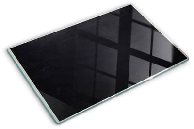 Tulup Glazen Snijplank - Zwart Prikbord Snijplank van Glas - 80 x 52 cm - UV Gelaagd Glas Serveerplank - Groot Formaat Snijplank - Dienblad - Snijplank Glas - Keukenbenodigdheden