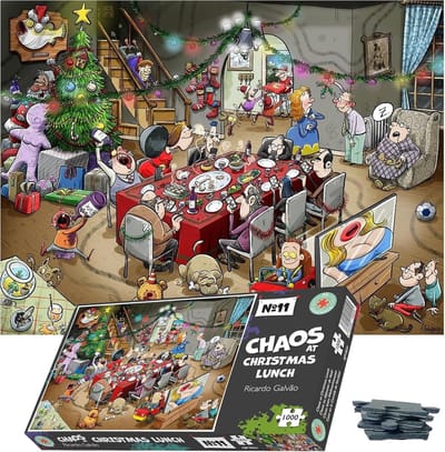 Kerst Puzzel - 500 Stukjes - Ontspanning Thuis - Nauwkeurig Gesneden - 41 x 19 cm - Kerst Kleuren