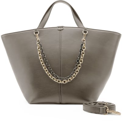 SEIDENFELT MANUFAKTUR handtas schoudertas Lainio Handbag Grey grijs