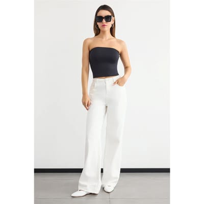 Strapless Crop Top