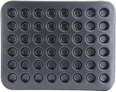 Dailygoods- Cupcake Pan 48 Kopjes - Mini Muffinvorm - Antiaanbaklaag - Koolstofstaal - Eenvoudig Schoonmaken - Hoge Prestaties