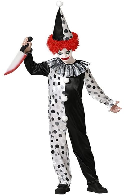 Atosa Halloween Clown Kostuum Veelkleurig 7-9 Years