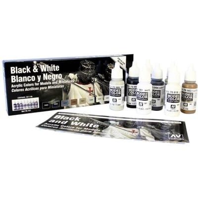 Model Color Black & White - 8 kleuren - 17ml - 70151