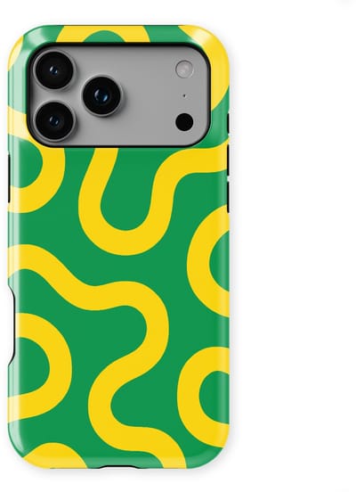 DripCase Motion Flow Tough Hoesje geschikt voor iPhone 17 Pro | Backcover met Mag | Trendy Design | Valbescherming | Reggae Flow
