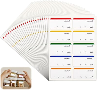 240 Herbruikbare Vrieslabels, Eenvoudig Verwijderbaar, Zelfklevende Labels voor Potten en Containers (60 x 30 mm) - Perfect voor Organisatie en Opslag