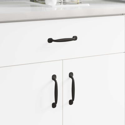 vidaXL - Meubel - Handvat - 250 - st - Zwart - 130 - x - 19,4 - x - 22,3 - mm - Aluminium