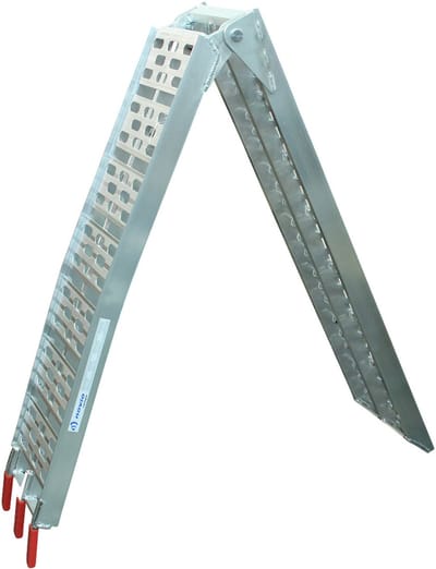 Oprijplaat opklapbaar aluminium 2250 x 280 340kg draagvermogen - Oprijplaten 2 stuks - Voor aanhangers - Draagvermogen zie beschrijving - Acebikes