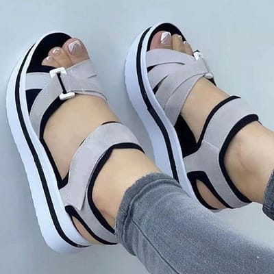 Zomer Dames Schoenen Sandalen Elegante Dames Schoenen Buiten Dames Schoenen Sleehak Dames Schoen Grote Maat Sandaal Dames Schoenen Vrouwelijk 35 gray