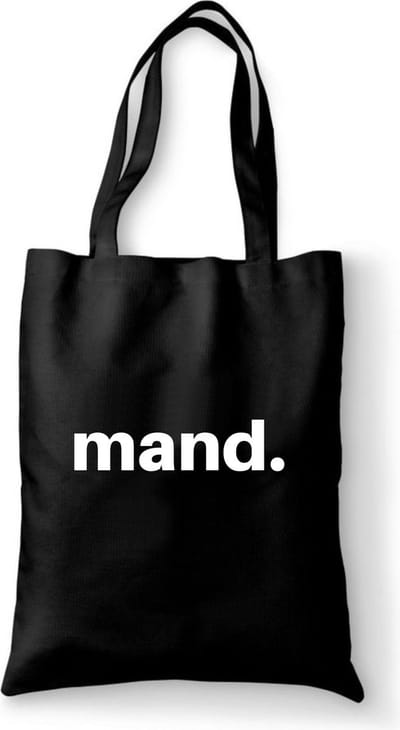 Katoenen tas met tekst Mand. - Sinterklaas cadeautjes - kerstcadeautjes - Sinterklaasgeschenken - Kerstgeschenken - Cadeau vrouw - Cadeau Man