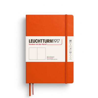Leuchtturm notitieboek pumpkin blanco medium hardcover a5 145x210mm
