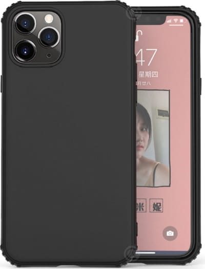 ShieldCase Zwart Siliconen hoesje met shockbumpers geschikt voor Apple iPhone 11 Pro - Zwart hoesje met verstevigde randen - Shockcase