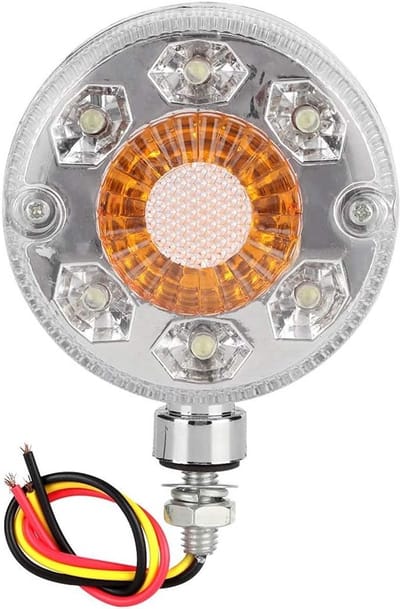 Universele 24V LED Zijmarkeringslicht voor Vrachtwagen en Trailer Rood Geel - 24 LED's