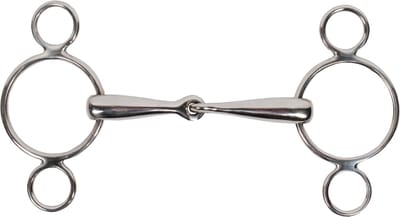 Pagony Pessoa Bit 3 Rings 18mm - Maat: 11,5 - Zilver - RVS