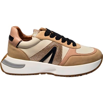 Damesschoenen Alexander Smith Hyde vrouw- creme goud