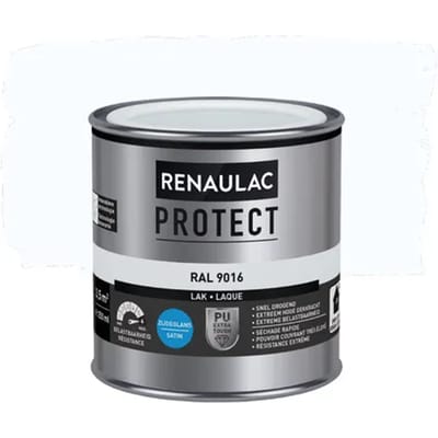 Renaulac Protect - Zijdeglans - Verkeerswit Ral 9016 - 250ml