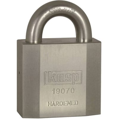 Kasp K19070D Hangslot 70 mm Verschillend sluitend Zilver Sleutelslot