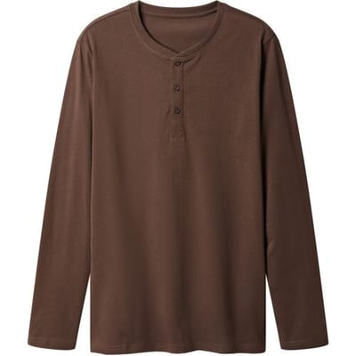 esmara Men Heren shirt (Bruin, S)