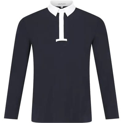 Kentucky Horsewear - Show shirt heren classic lange mouwen marine size 46