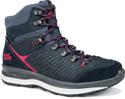 Hanwag Bluecliff Lady ES Wandelschoen - Dames leren mid wandelschoenen - Navy/Pink