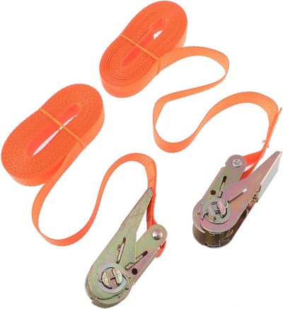 Spanband met Ratel - Bagageriem Zwaar - Lading Zekeren - Duurzaam Nylon - 5 Meter - Zwart