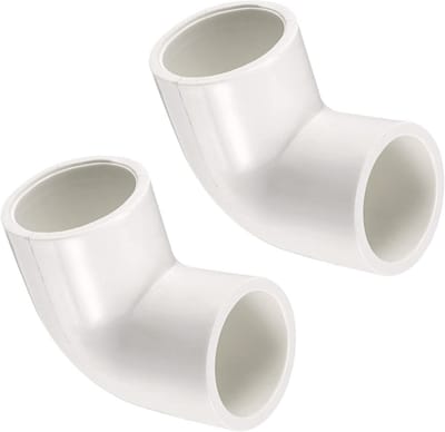 Solidchoice - PVC Buisverbinders 20 mm 90 Graden Bocht (Set van 2)