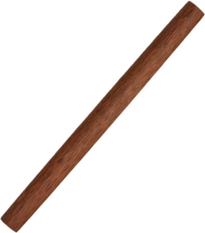 Houten deegroller van 40 cm - Deegroller - Gemaakt van kippenvleugelhout - Keukengerei - 40*3,2 cm - Donkerbruin - 1 stuk