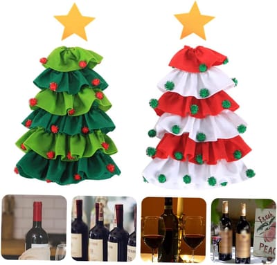 Kerststal Decor 1 St Kerst Wijnfles Set Wijn Geschenkzakken Eettafel Decor Kerst Decor Vakantie Wijnfles Deksel Kerst Tafel Middelpunt Decoratie Kerst Wijnfles Trui Hoed Kerstmis