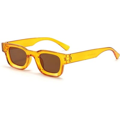 Hip Hop Persoonlijkheid Zonnebril Dames Heren Trendy Rechthoekige Zonnebril Brillen Zomer Zonbescherming Uv400 Voor Buiten